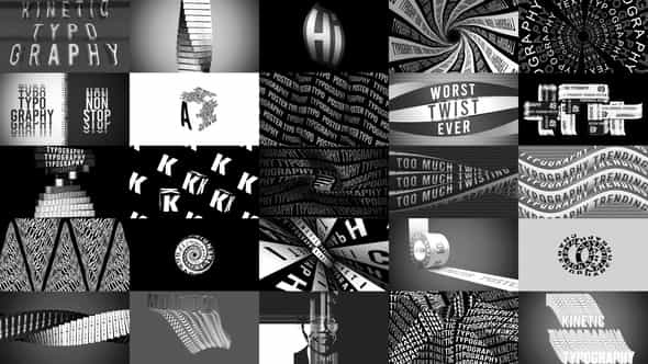 Kinetic Typography Trending Posters - VideoHive 28528455