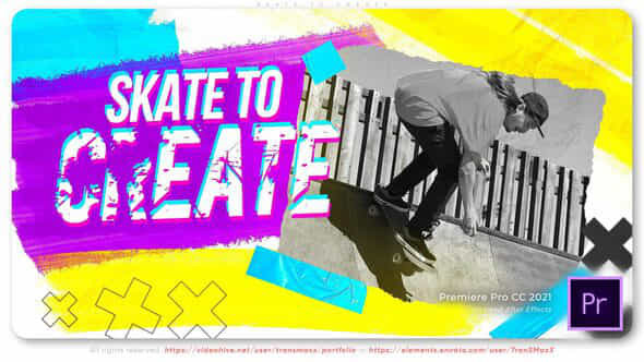 Skate To Create - VideoHive 43145375