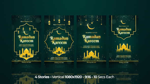 Ramadan Kareem Eid Mubarak Instagram Stories - VideoHive 51502099