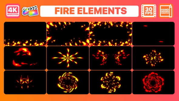 Fire Elements And Backgrounds | - VideoHive 31209692
