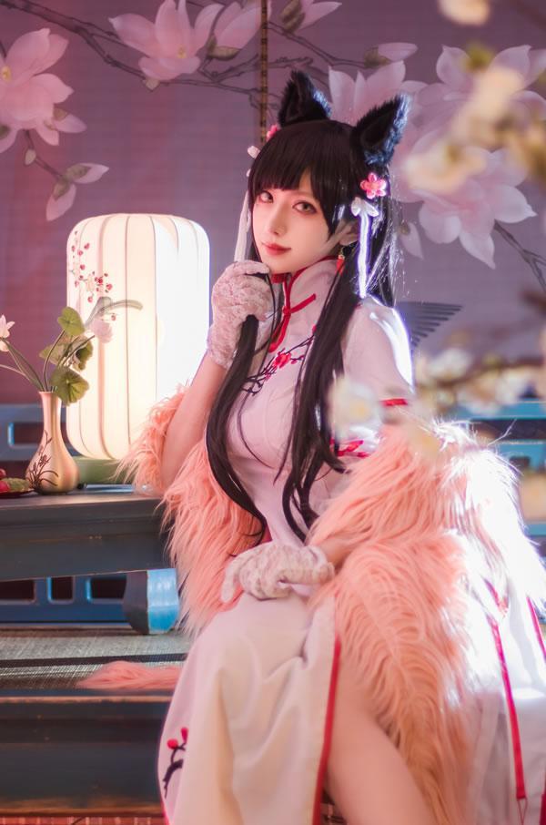 高颜值coser Shika小鹿鹿-爱宕旗袍(4)