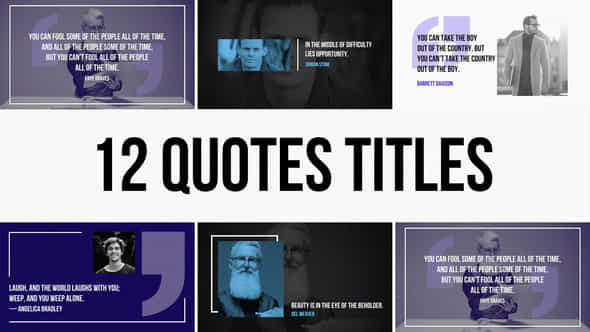Quotes Titles Pack - VideoHive 43366332