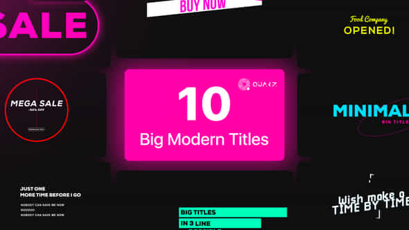 Big Modern Titles - VideoHive 44614765