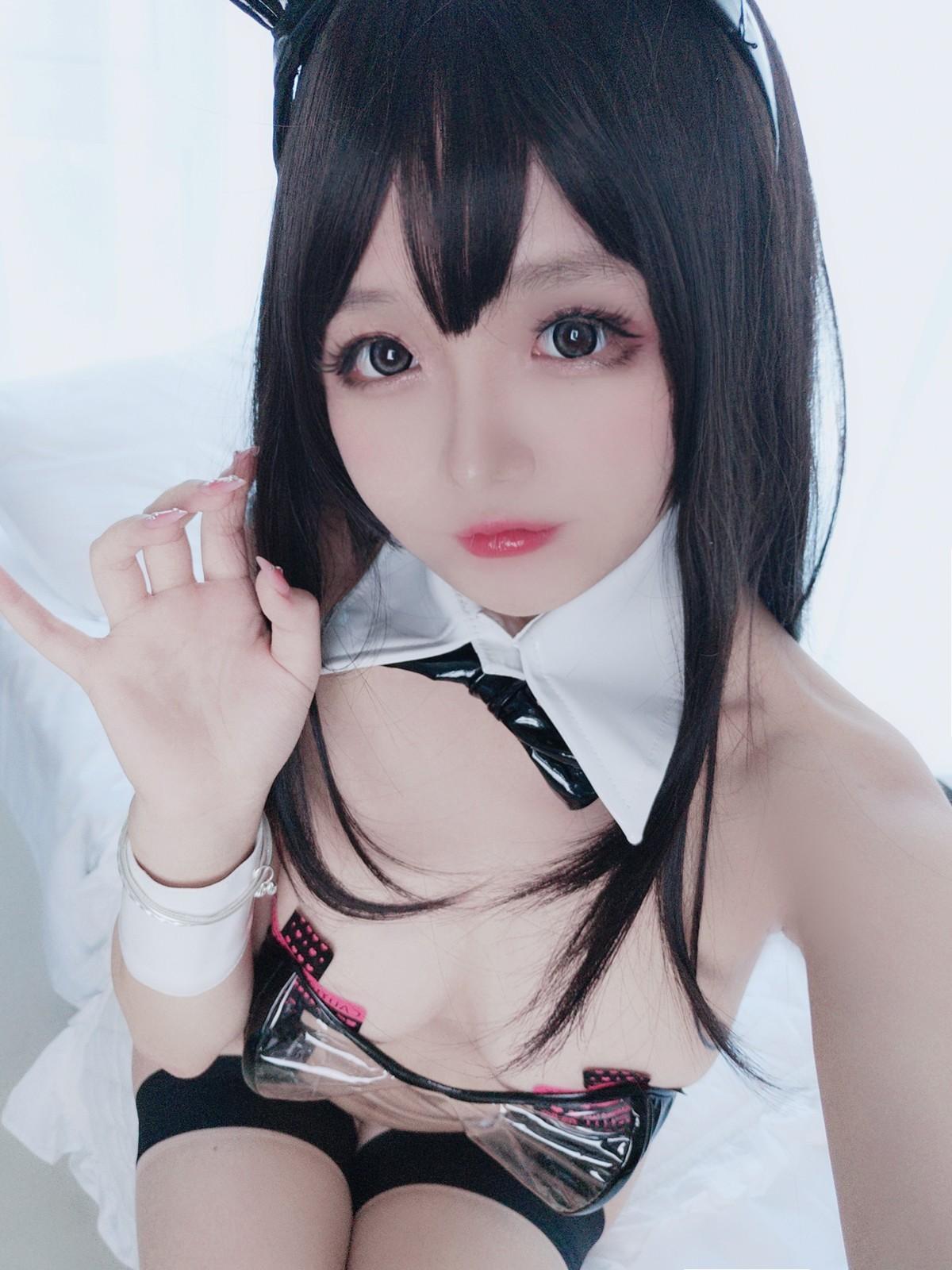 Cosplay 日奈娇 透明兔女郎(59)