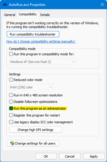 showing compatibility mode in windows 10