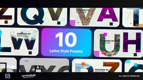 Letters Typography Vol. - VideoHive 44856483