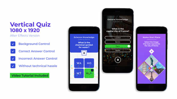 Vertical Quiz - VideoHive 47538924