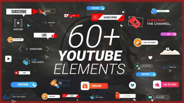 YouTube Buttons Subscribe Pack - VideoHive 31404809