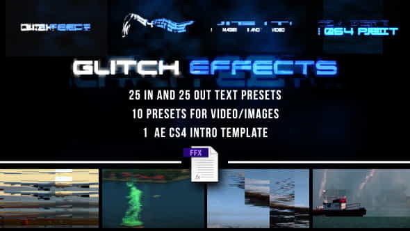Glitch Presets for Text and - VideoHive 7605934