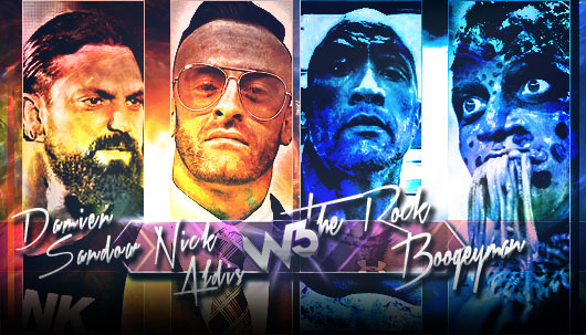 W3 Live Super Show | Sandow vs. Aldis vs. The Rock vs. The Boogeyman WaQH3zc4_o