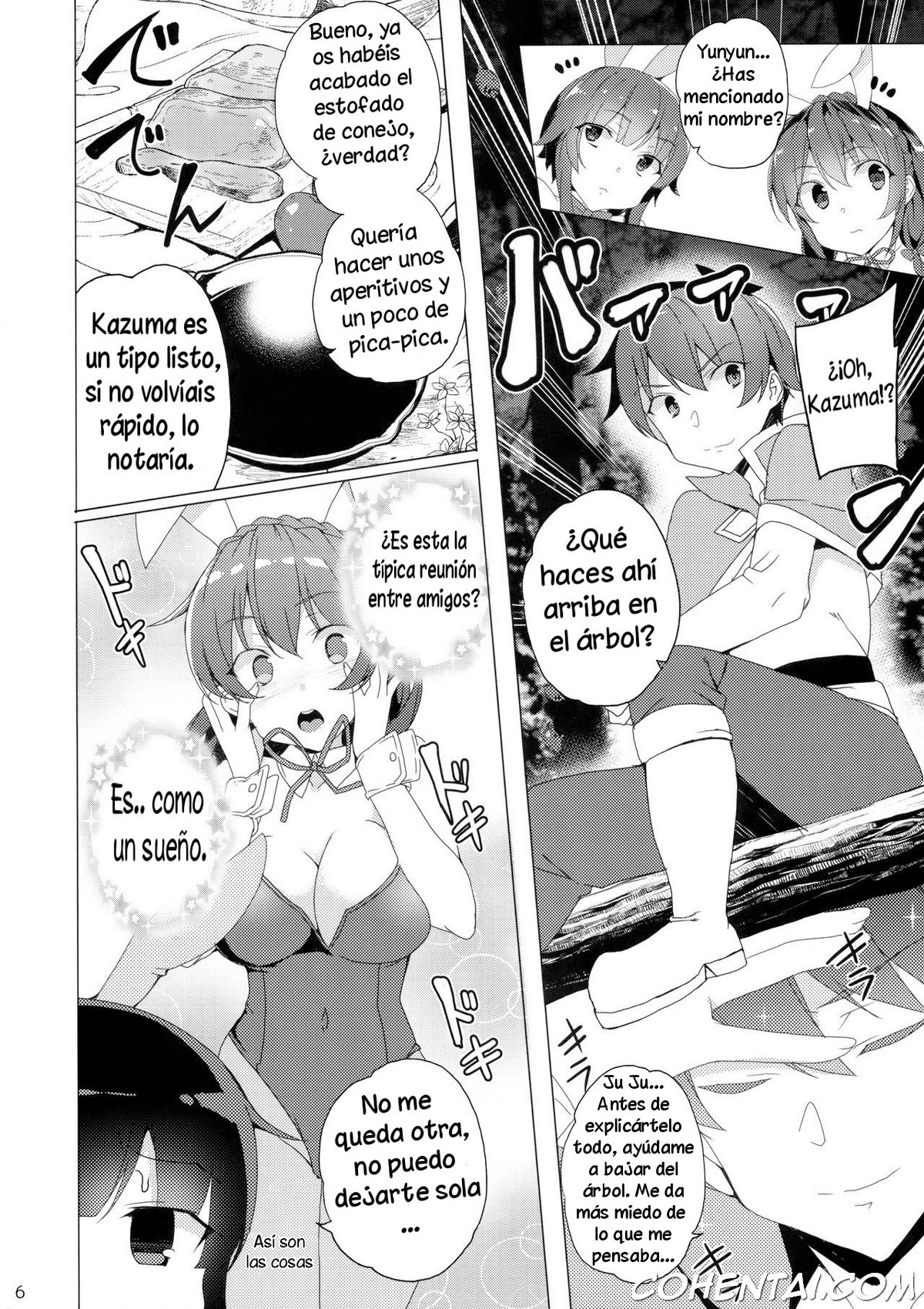 Kouma no Musume wa Tsukiyo ni Hoeru (Kono Subarashii Sekai ni Syukufuku o!) xxx comics manga porno doujin hentai español sexo 