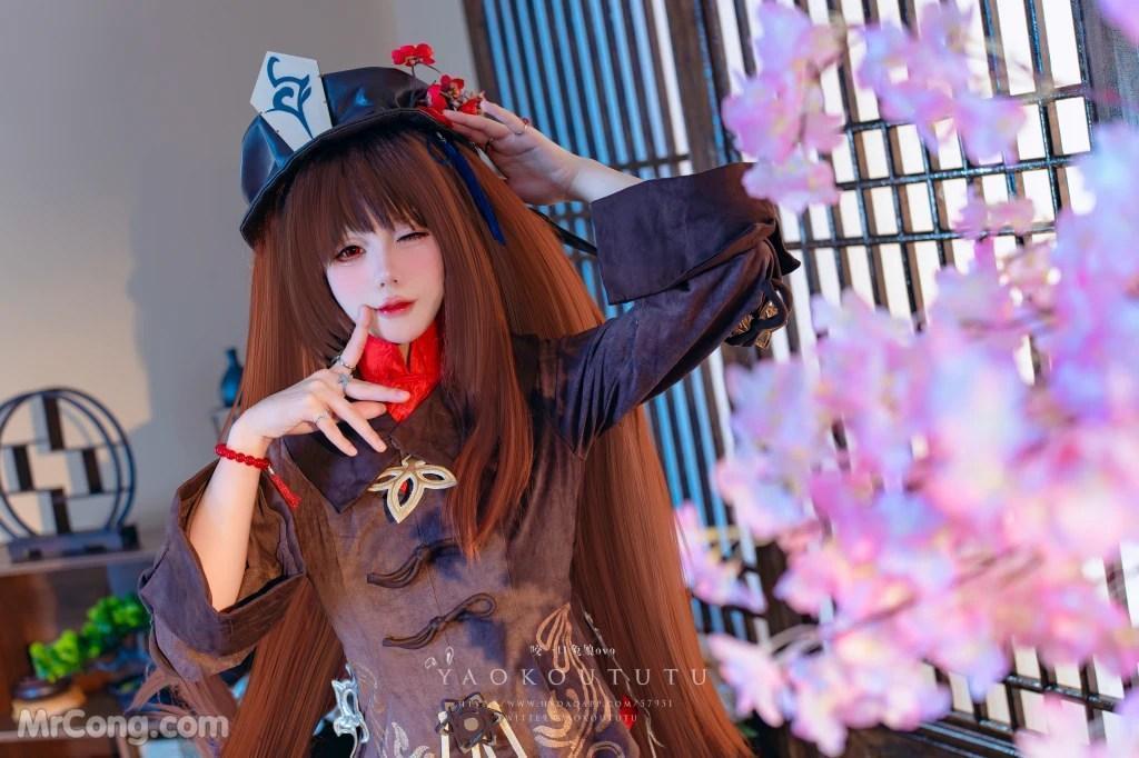 Coser@黏黏团子兔: 往生堂堂主胡桃&ミチノチモシーキミノキモチ (66 photos )(51)