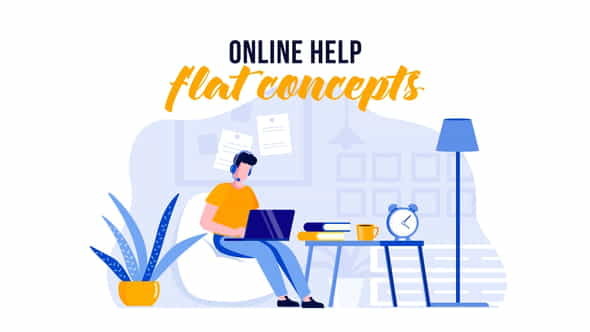 Online help - Flat Concept - VideoHive 29529687