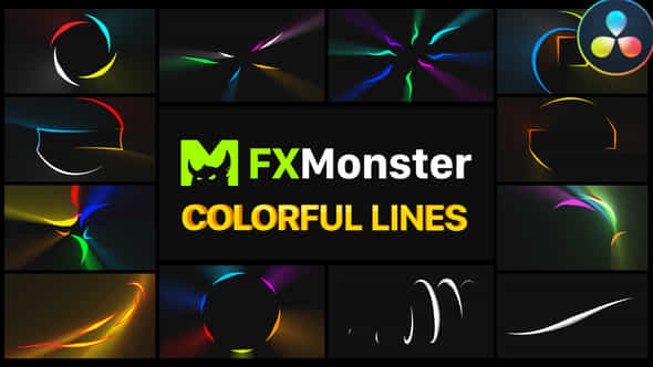 Colorful Flying Lines - VideoHive 37648931