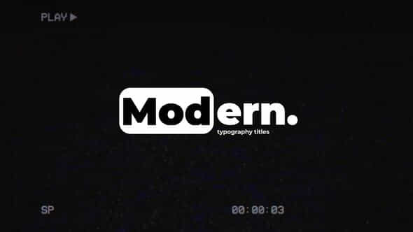 Modern Titles After Effects - VideoHive 48765927