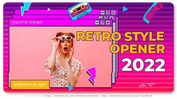 Retro FX Style Opener - VideoHive 37329832