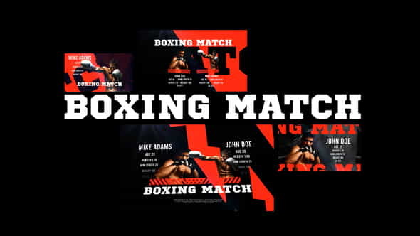 Boxing Sport Screen - VideoHive 40082337
