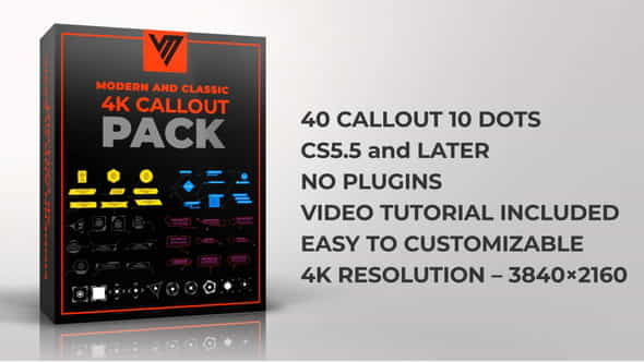 Callout Pack4K - VideoHive 34059539