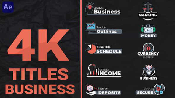 Business Titles Pack - VideoHive 48040748