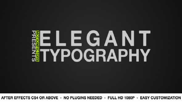 Elegant Typography - VideoHive 2529635