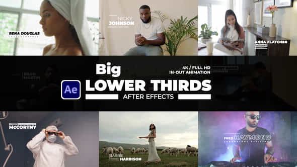 Big Lower Thirds - VideoHive 34400405