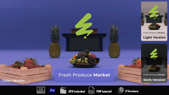 Fresh Produce Market Promo - VideoHive 54151146