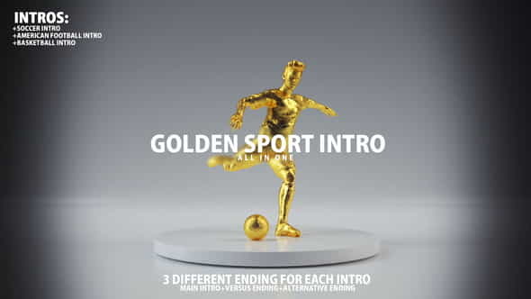 Golden Sport Intro - VideoHive 22115426