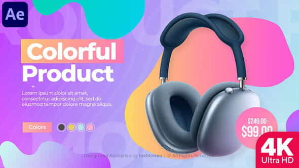 Colorful Product Promo || Product - VideoHive 35688136