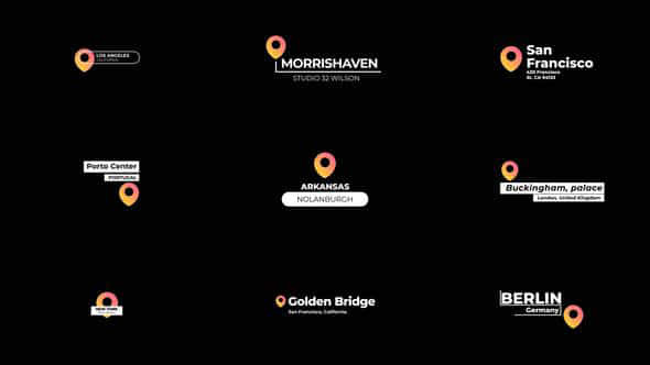 Location Titles 2.0 - VideoHive 43216514