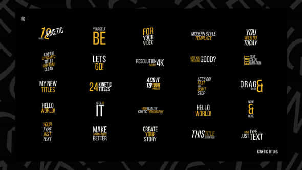 Kinetic Titles Ae - VideoHive 53206132