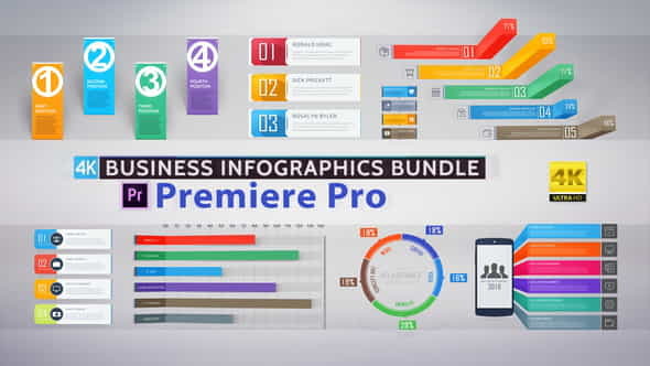 Business Infographics Bundle - PremierePro - VideoHive 23380848