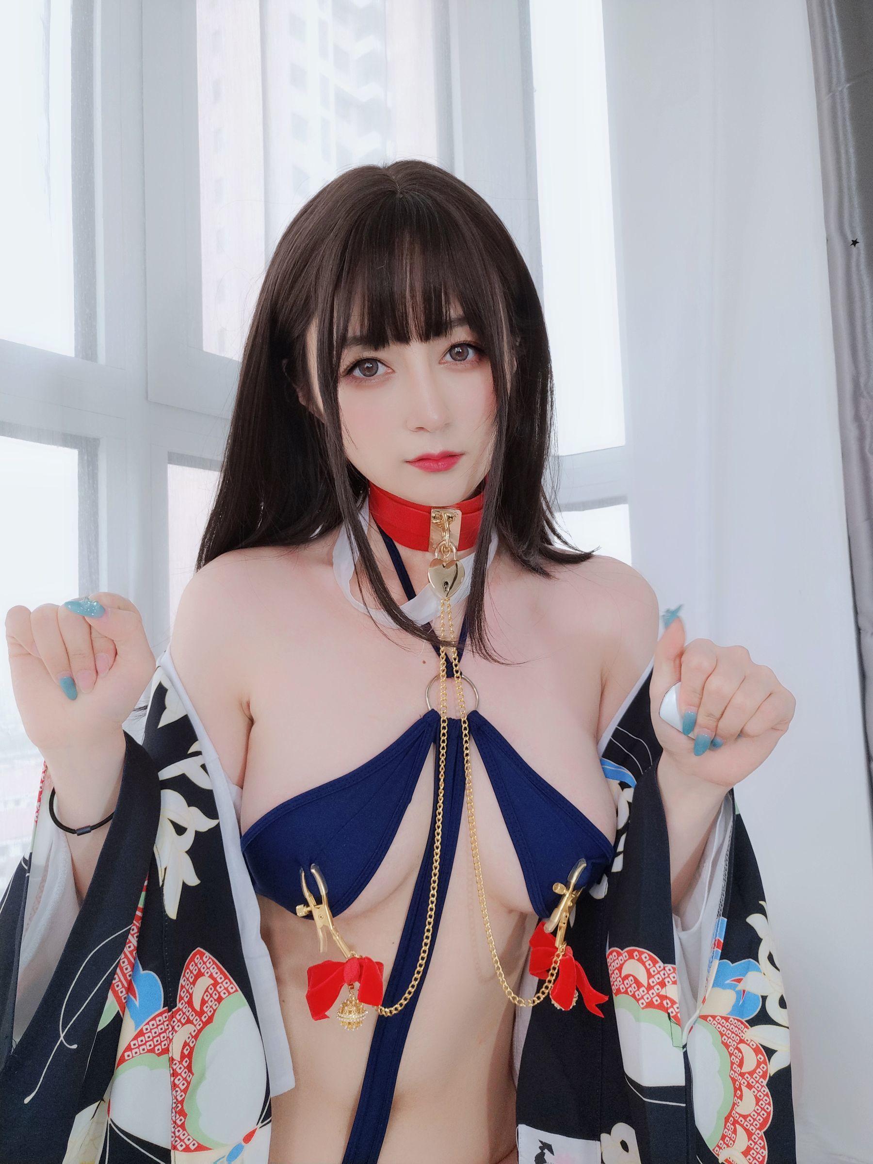 [网红COSER写真] 白银 – 和服下的秘密(24)