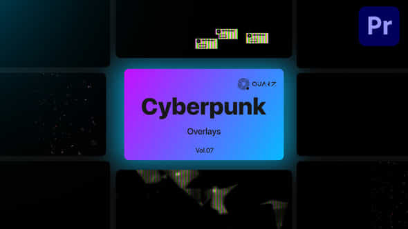 Cyberpunk Overlays - VideoHive 47591504