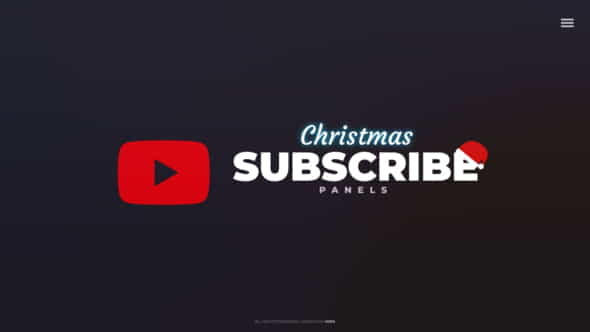 Subscribe Panels (Christmas) - VideoHive 35260126