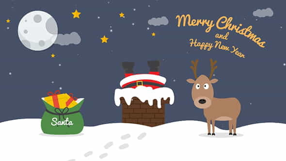 Cartoon Christmas Postcard 04 - VideoHive 13876352