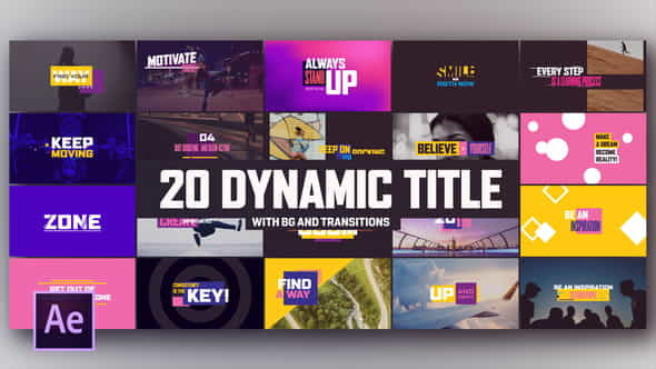 Dynamic Modern Titles I Backgrounds - VideoHive 23538384