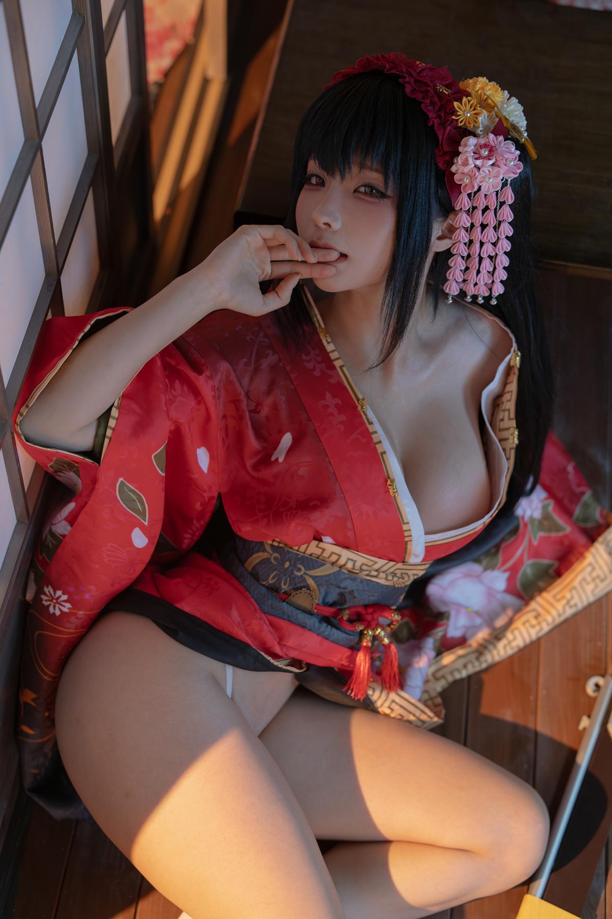 Cosplay 蠢沫沫Chunmomo 狂三和服 Kurumi Set.01(16)