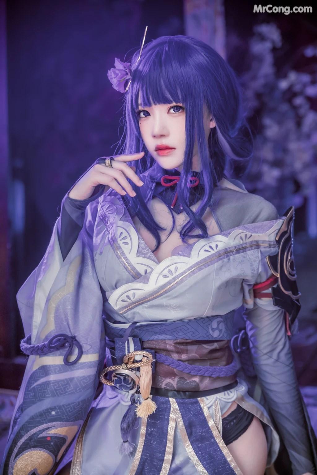 Coser@桜桃喵 Vol.139: 雷电将军+花絮 (51 photos )(7)