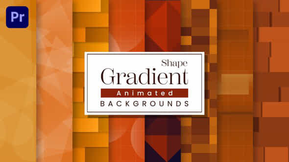 Shape Gradient Backgrounds - VideoHive 51407906