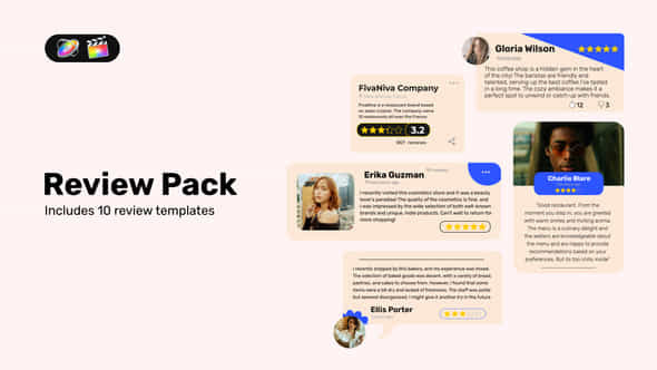 Reviews Pack For Fcpx - VideoHive 52739762