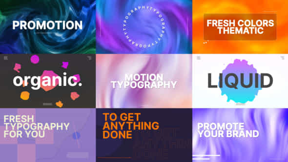 Motion Typography Slides - VideoHive 38925371