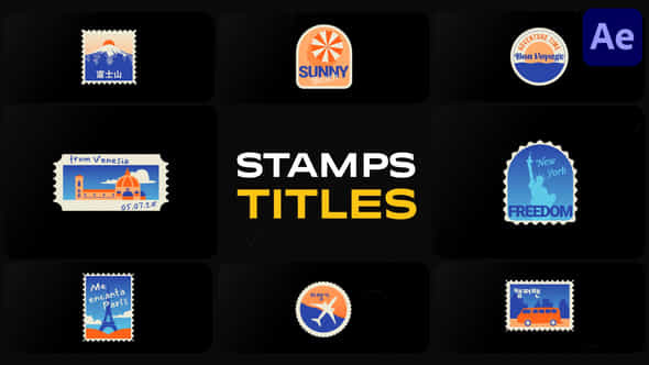 Stamps Titles After Effects - VideoHive 49814014