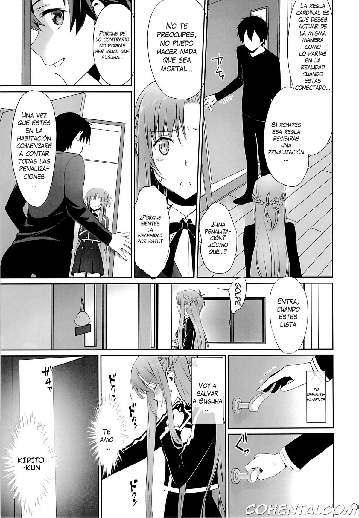 turnover (Sword Art Online) xxx comics manga porno doujin hentai español sexo Asuna Yuuki Kazuto Kirigaya | Kirito Suguha Kirigaya Sword Art Online