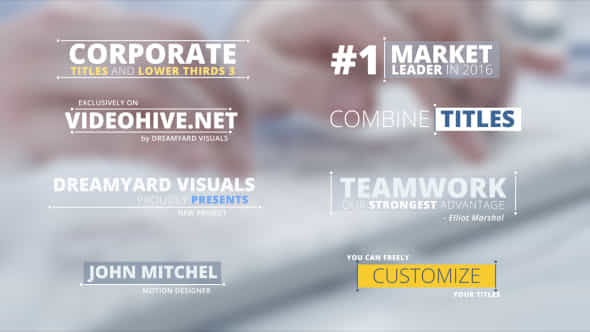Corporate Titles - VideoHive 14866943