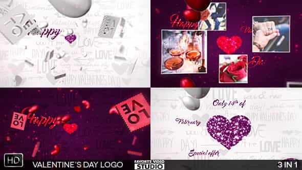 Valentines Day Logo 3in1 V2.1 - VideoHive 14568409