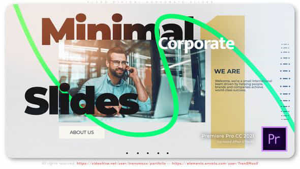 Clean Minimal Corporate Slides - VideoHive 49839050