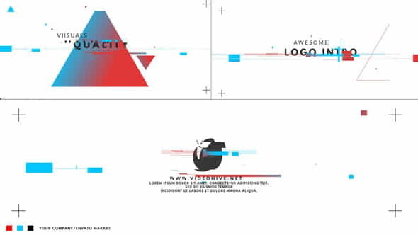 Color Glitch Logo Intro - VideoHive 23780642