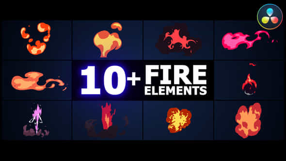 Fire Elements Davinci Resolve - VideoHive 50711040