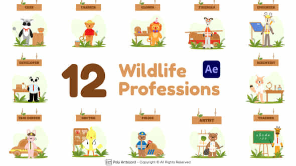 Wildlife Professions - VideoHive 47741604