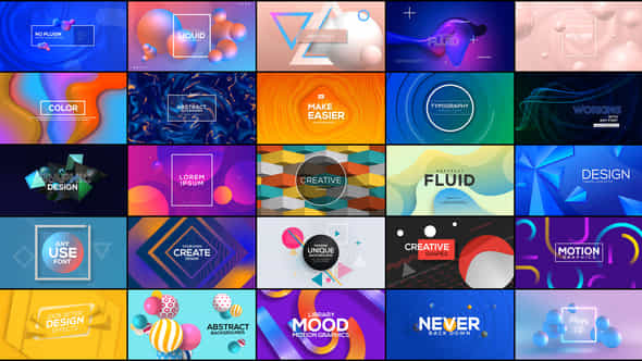 Abstract Typography For After Effects Responsive Design - VideoHive 27672864